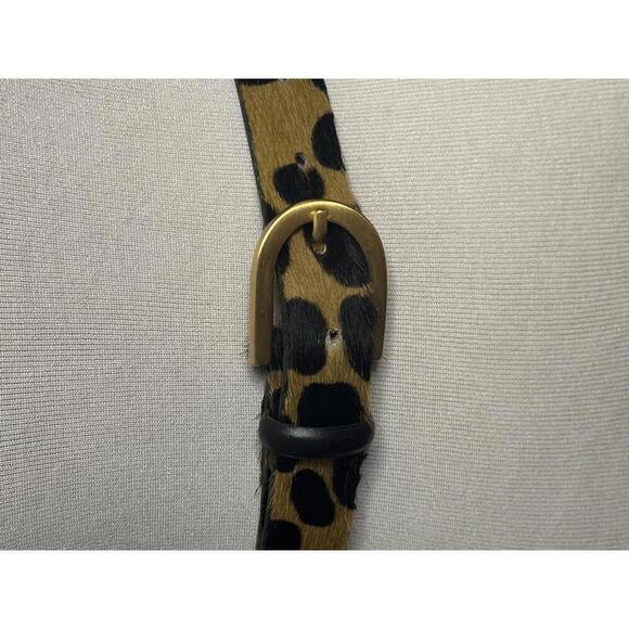 Vintage Casual Corner classic mob wife calf-hair leopard print belt Size Small main image 5